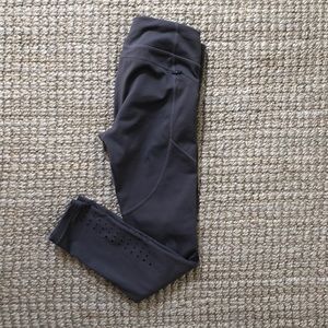 Grey/purple Athleta leggings